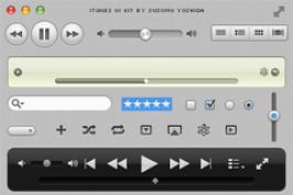 iTunes界面设计元素PSD素材