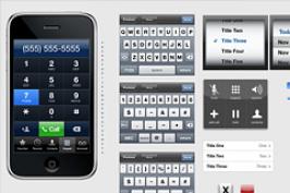 又一款iphone的UI界面PSD分层素材