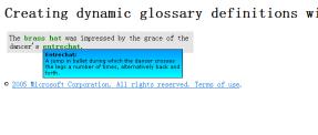 Popup Glossary
